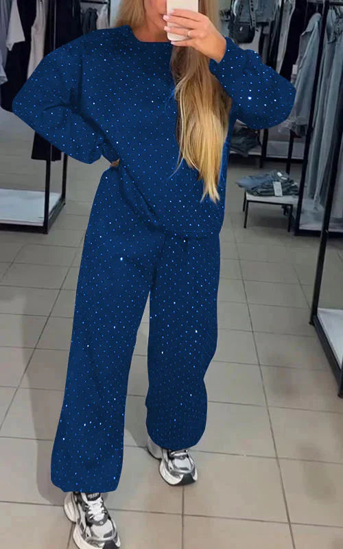 Svettuppsättning - Sparkly - Comfy - Jogger Set - Damkläder