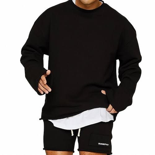 Sweatshirt - Casual - Långärmad - Basic Shirt - Herrkläder