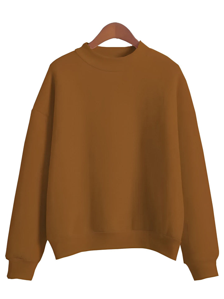 Sweatshirt - Varm - Rund hals - Pullover - Damkläder