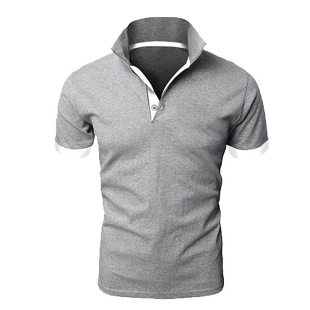 T-Shirt Polo | Button-Up | Smal passform | Polotröjor | Herrskjorta