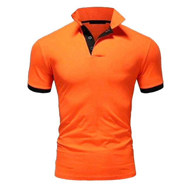 T-Shirt Polo | Button-Up | Smal passform | Polotröjor | Herrskjorta