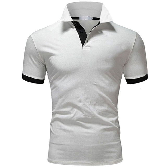 T-Shirt Polo | Button-Up | Smal passform | Polotröjor | Herrskjorta