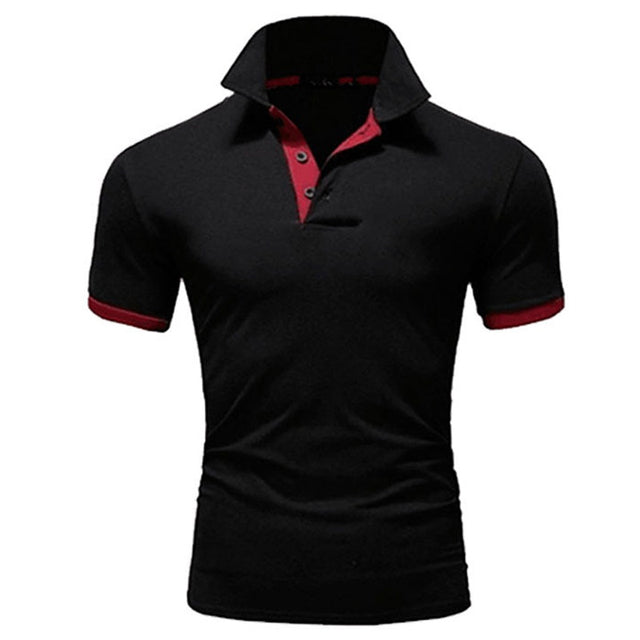 T-Shirt Polo | Button-Up | Smal passform | Polotröjor | Herrskjorta
