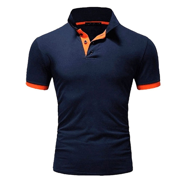 T-Shirt Polo | Button-Up | Smal passform | Polotröjor | Herrskjorta