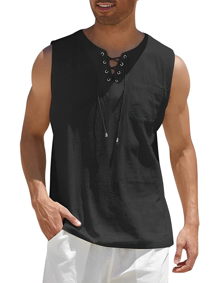 Tank Top - Löst sittande ärmlös topp för män Sommartröja