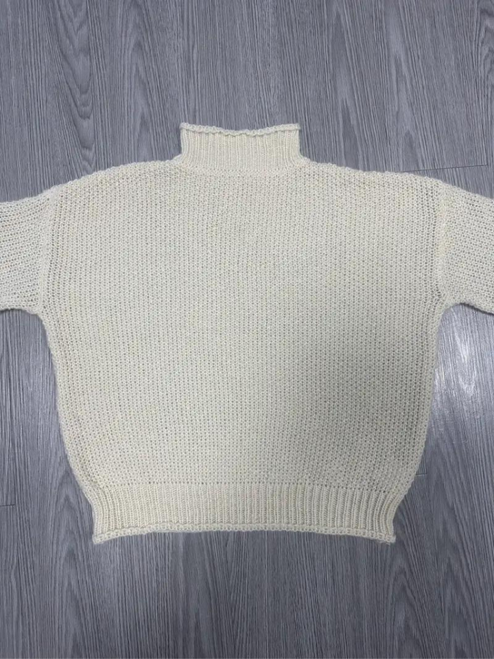 Tatianna Tröja | Stickad pullover med turtleneck för kvinnor