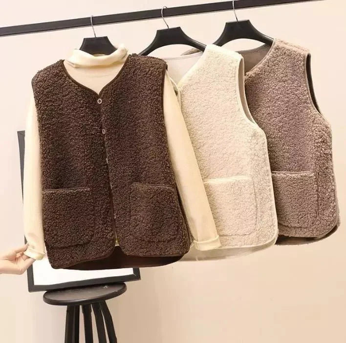 Teddy Gilet - Ärmlös bodyvärmare för damer Teddy Vest