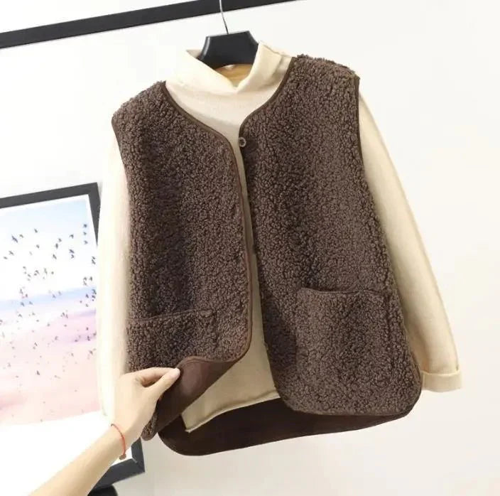 Teddy Gilet - Ärmlös bodyvärmare för damer Teddy Vest