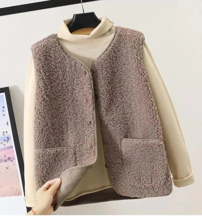 Teddy Gilet - Ärmlös bodyvärmare för damer Teddy Vest