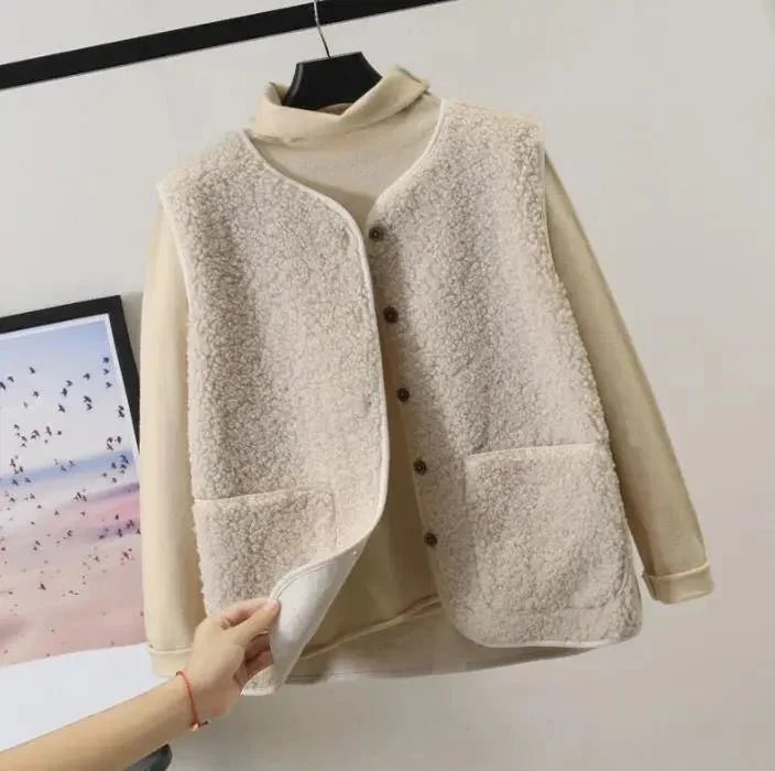 Teddy Gilet - Ärmlös bodyvärmare för damer Teddy Vest