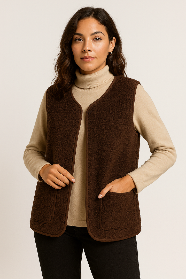Teddy Gilet - Ärmlös bodyvärmare för damer Teddy Vest