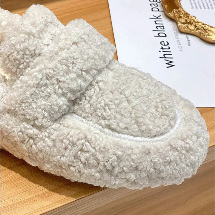 Teddy Loafers | Slip-On | Non-Slip | Päls Loafers | Loafers för kvinnor