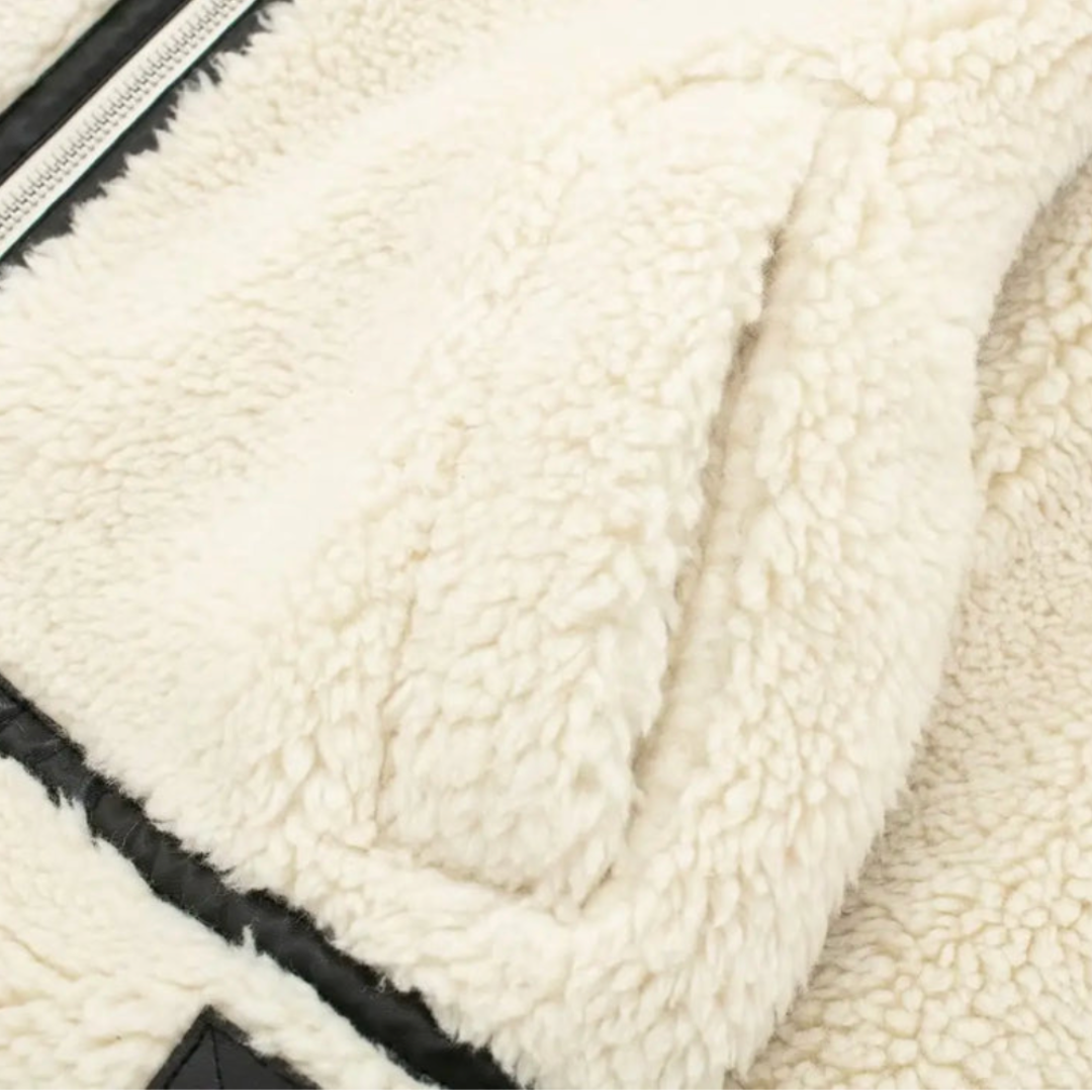 Teddyjacka | Vit | Fleece | Faux Fur Coat | Vinterjackor och -kappor för damer