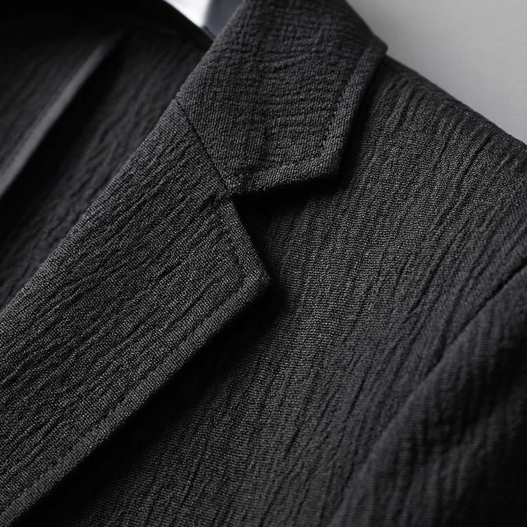 Texturerat blazer- och byxset i två delar - Harvey