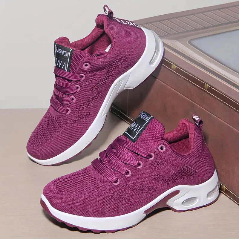 Träningsskor - Mjuk sula - Luftkudde - Damskor - Sneakers - Gåskor