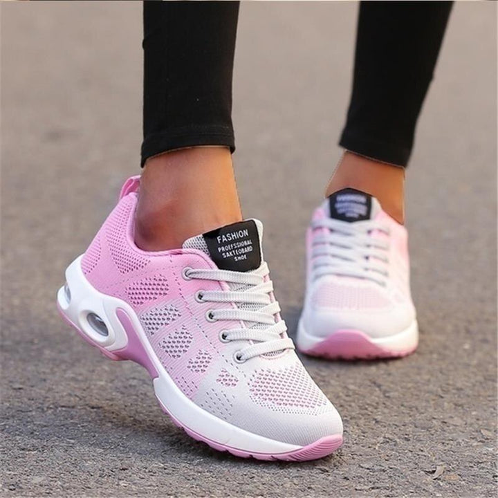Träningsskor för damer - Snörning - Stöd för hålfoten - Ortopediska skor - Sneakers för damer