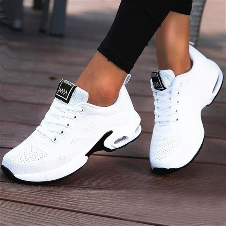 Träningsskor för damer - Snörning - Stöd för hålfoten - Ortopediska skor - Sneakers för damer