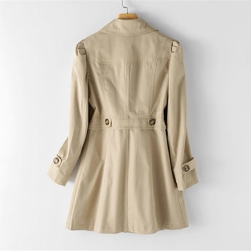 Trenchcoat - Klassisk - Mellanlång - Höstjacka - Trenchcoat för dam