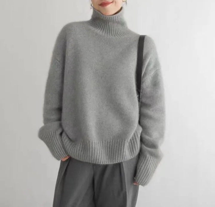 Turtleneck-tröja – Stickad – Roll Neck – Kaşmirtröja – Stickade damkläder