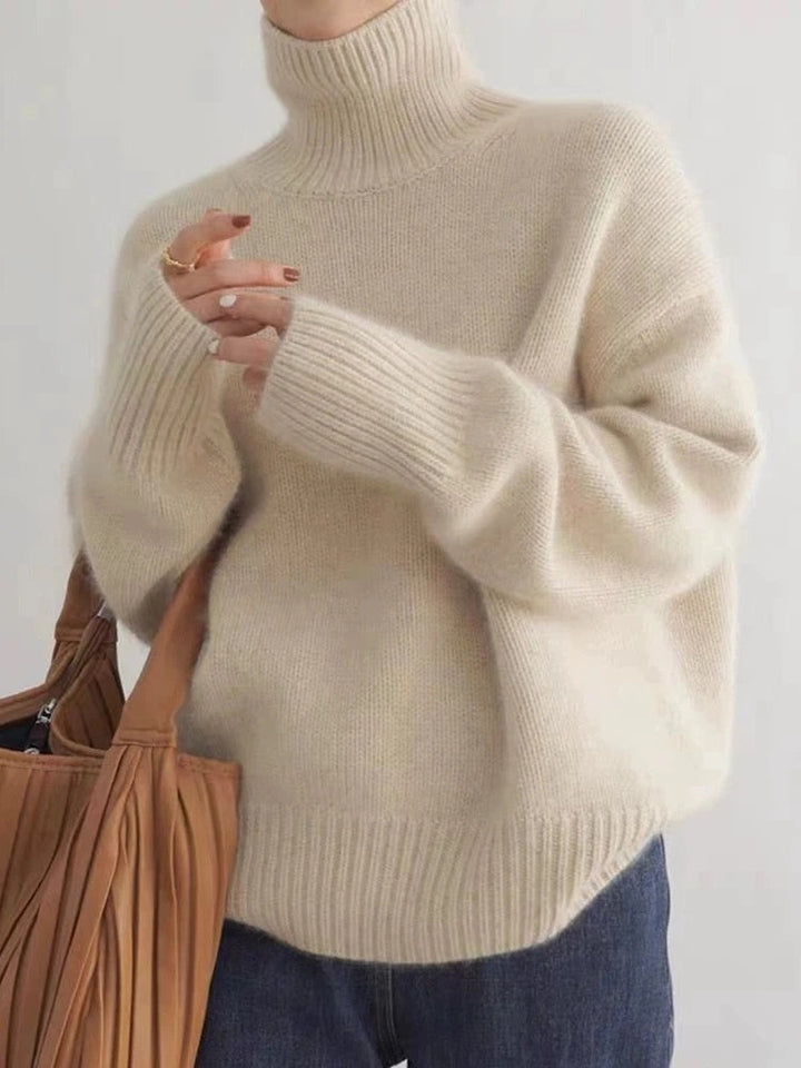 Turtleneck-tröja – Stickad – Roll Neck – Kaşmirtröja – Stickade damkläder
