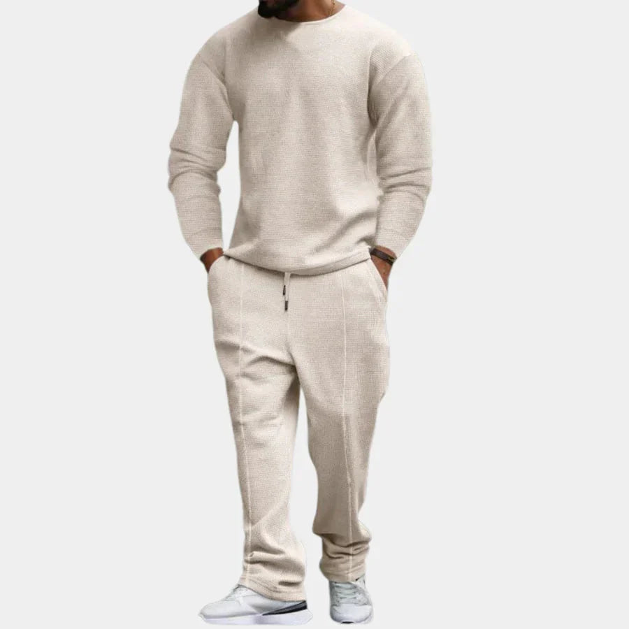 Tvådelat set | Långärmad | Loose Fit | Lounge-set | Co-Ord-set för män