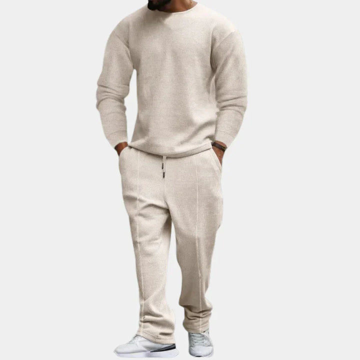 Tvådelat set | Långärmad | Loose Fit | Lounge-set | Co-Ord-set för män