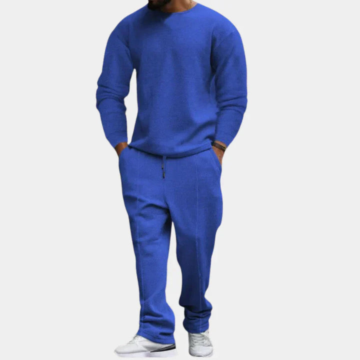 Tvådelat set | Långärmad | Loose Fit | Lounge-set | Co-Ord-set för män