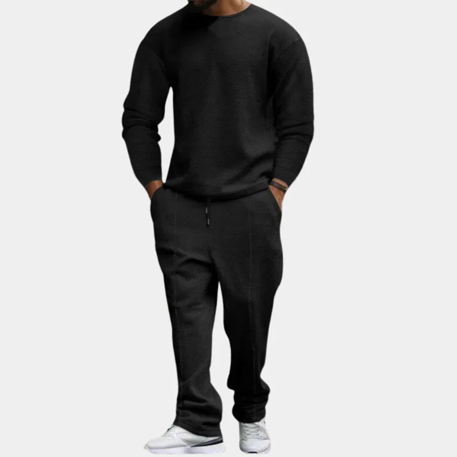 Tvådelat set | Långärmad | Loose Fit | Lounge-set | Co-Ord-set för män