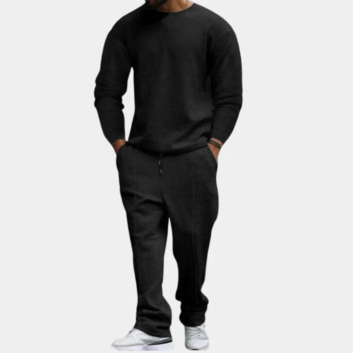 Tvådelat set | Långärmad | Loose Fit | Lounge-set | Co-Ord-set för män