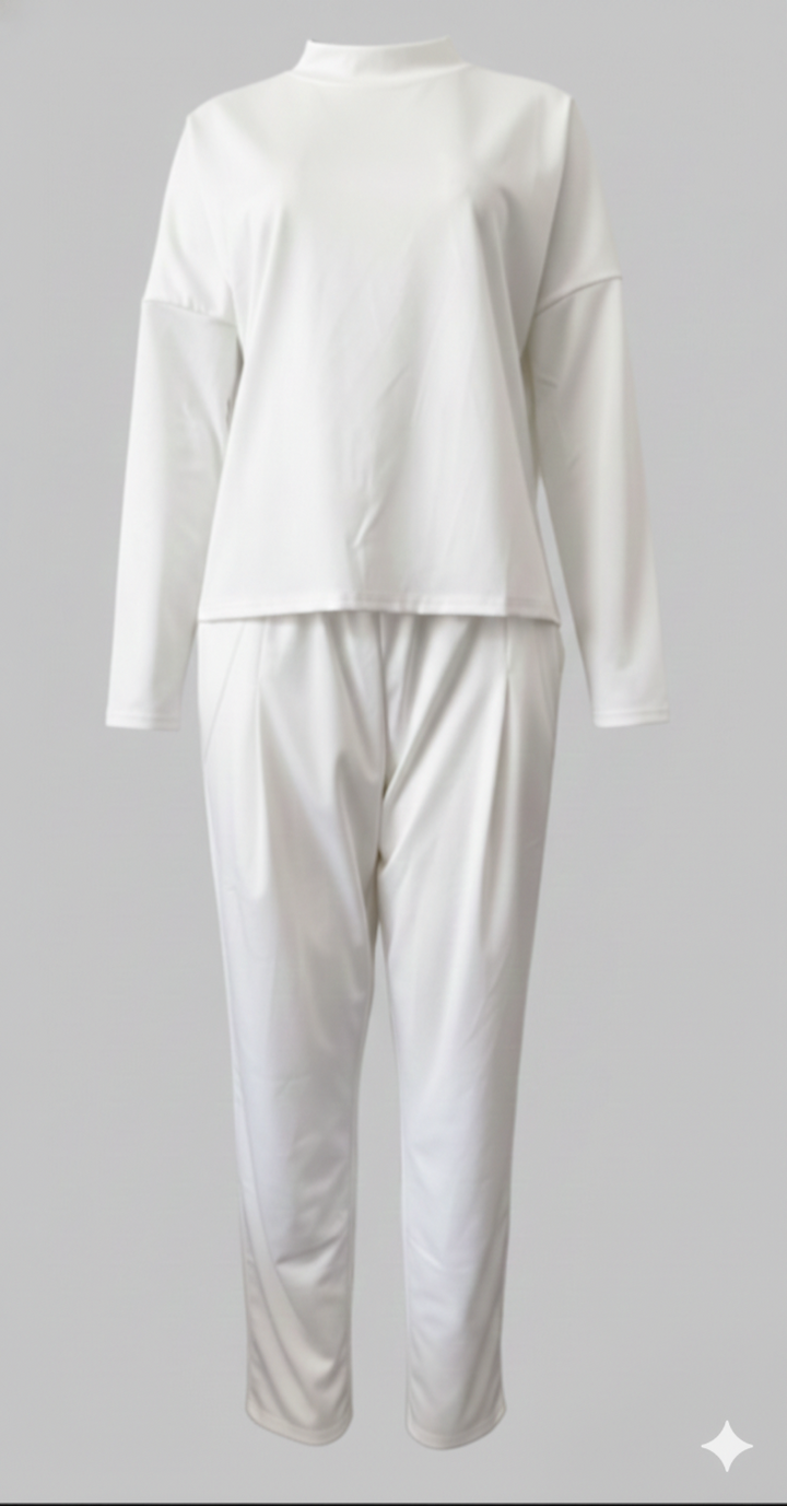 Tvådelat set - Långärmad - Överdimensionerad pullover - Co-Ord Set - Damkläder