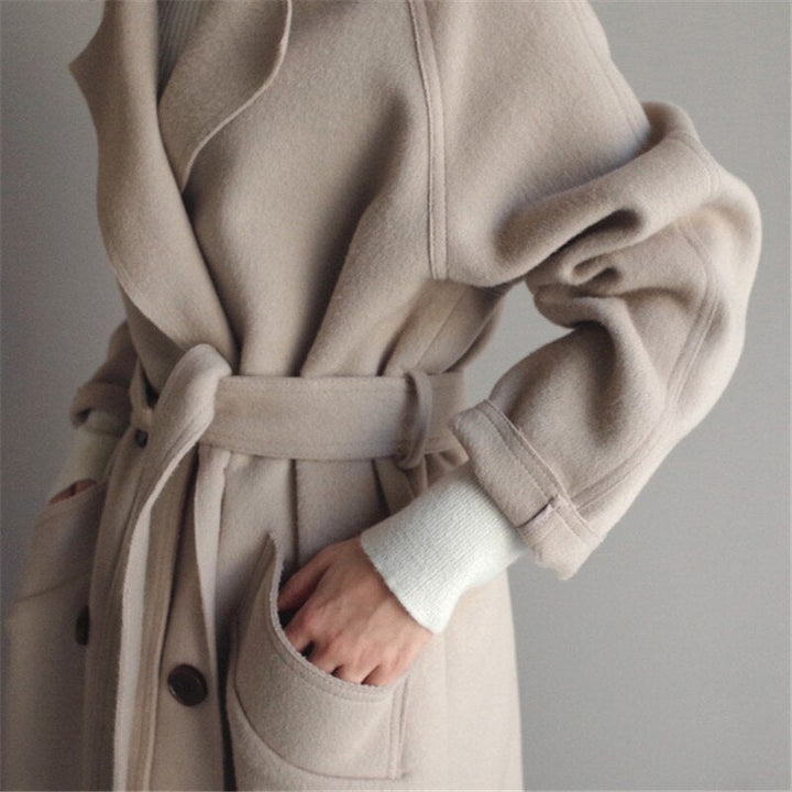 Ullkappa - Dubbelknäppt - Bälte - Ulljacka - Ullöverrock Dam