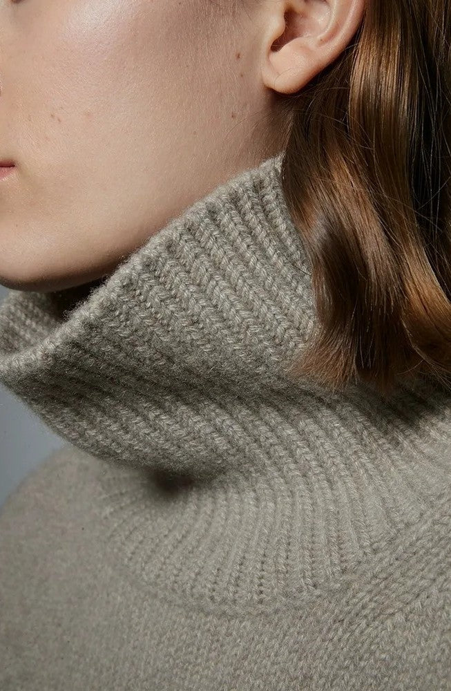 Ulltröja | Loose Fit | Turtleneck | Stickad tröja | Vinterkläder för kvinnor