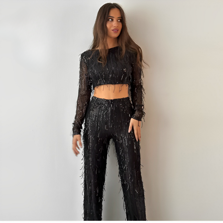 Glamorösa paljett-set för damer – Celina