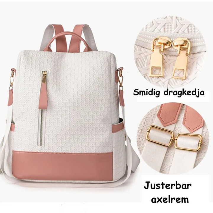 UrbanChic Fashion-ryggsäck | Snygg ryggsäck med flera fickor
