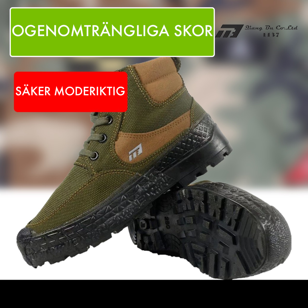 Vandringsskor | halkskydd | snörning | arbetsskor | herrskor