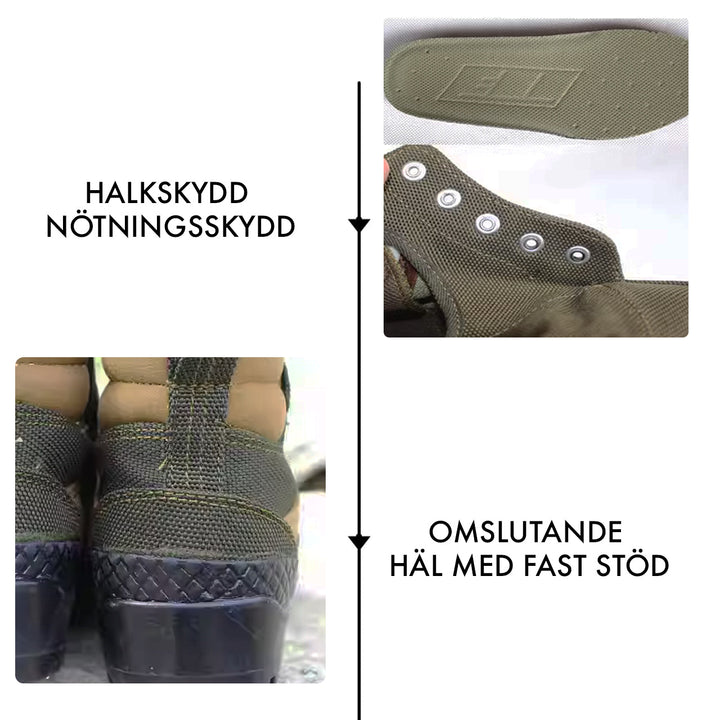 Vandringsskor | halkskydd | snörning | arbetsskor | herrskor