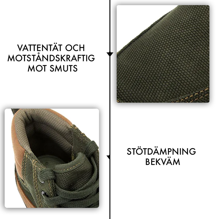 Vandringsskor | halkskydd | snörning | arbetsskor | herrskor