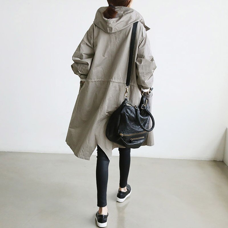 Damjacka Vattentät Trenchcoat Modern Design för Vardagsbruk