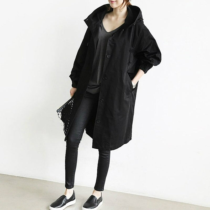 Damjacka Vattentät Trenchcoat Modern Design för Vardagsbruk