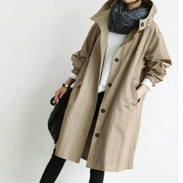 Damjacka Vattentät Trenchcoat Modern Design för Vardagsbruk