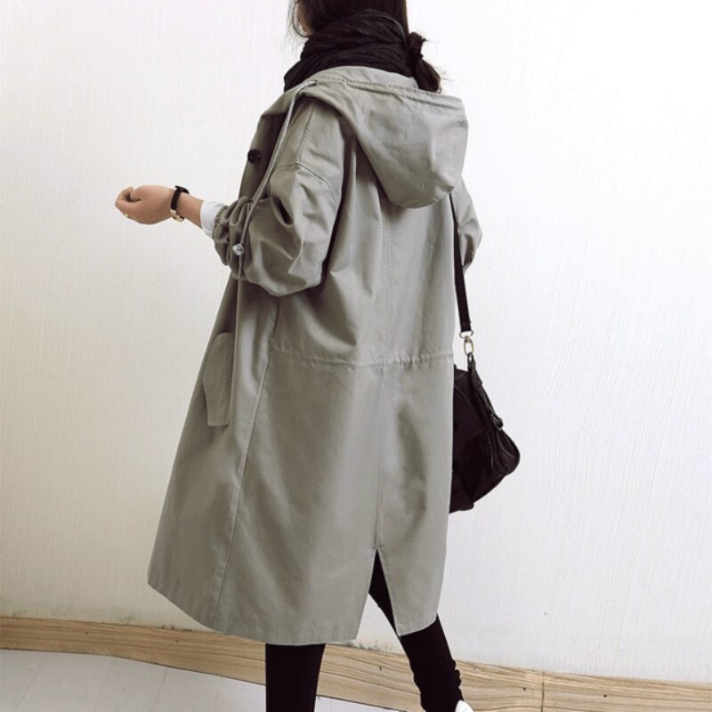 Damjacka Vattentät Trenchcoat Modern Design för Vardagsbruk