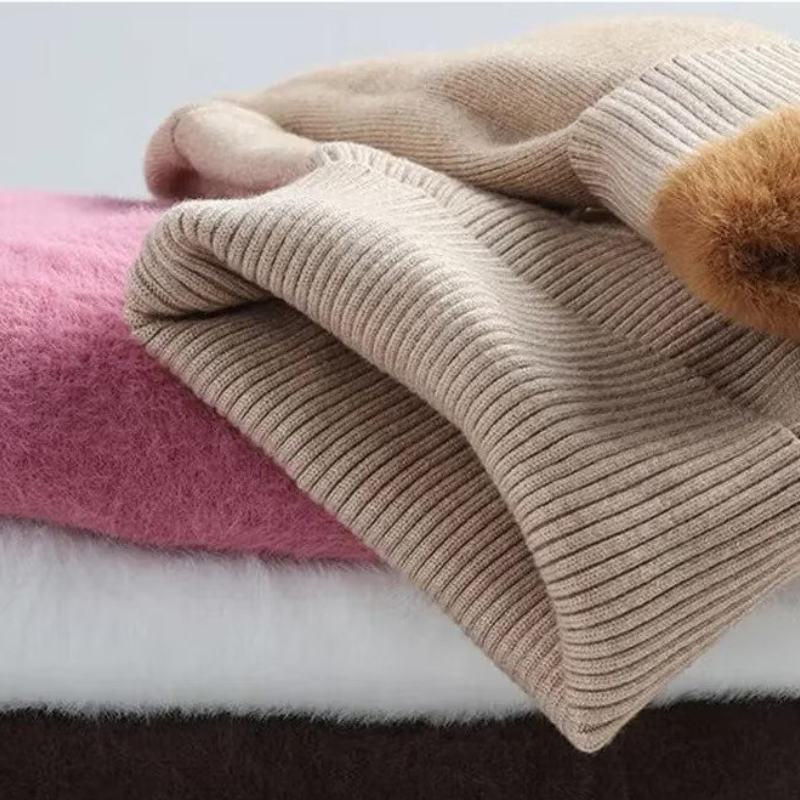 Vellora Rullekrage trui | Pullover med tjockt fleecefoder för kvinnor