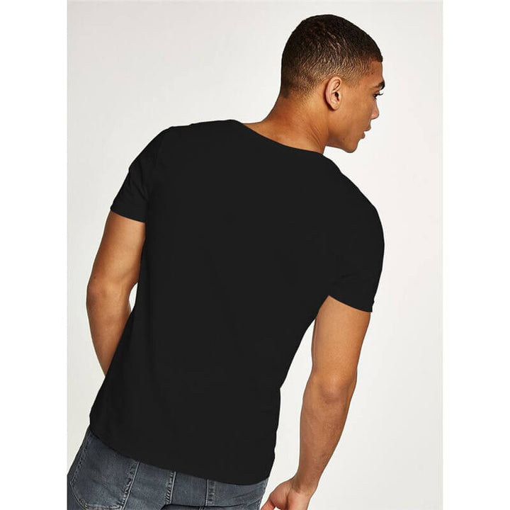 Herr Casual V-hals T-shirt