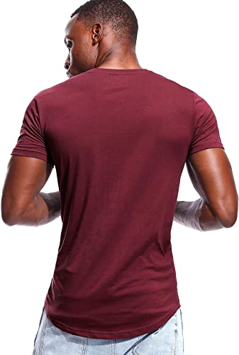 Herr Casual V-hals T-shirt