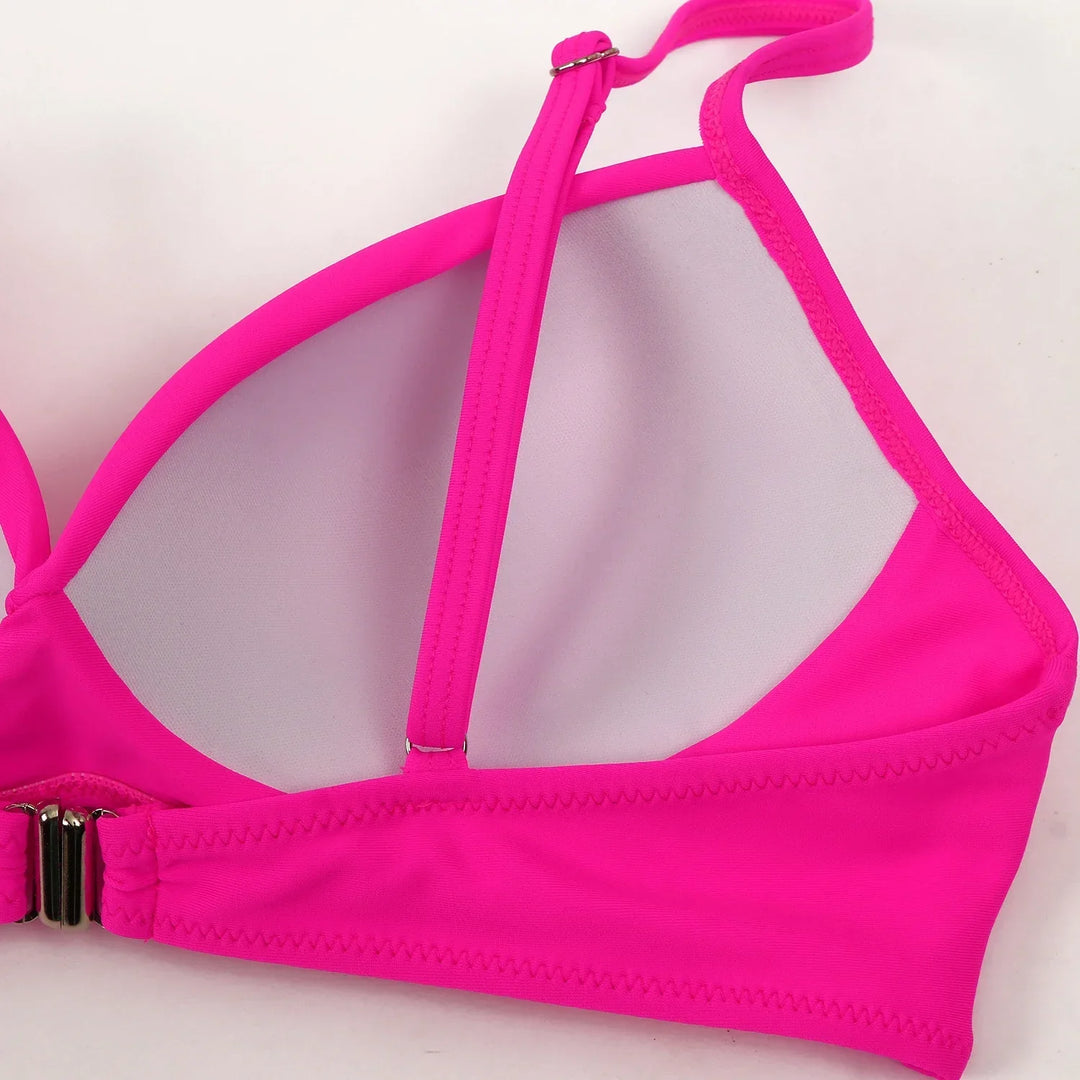 Färgglatt tvådelat bikiniset - Janice