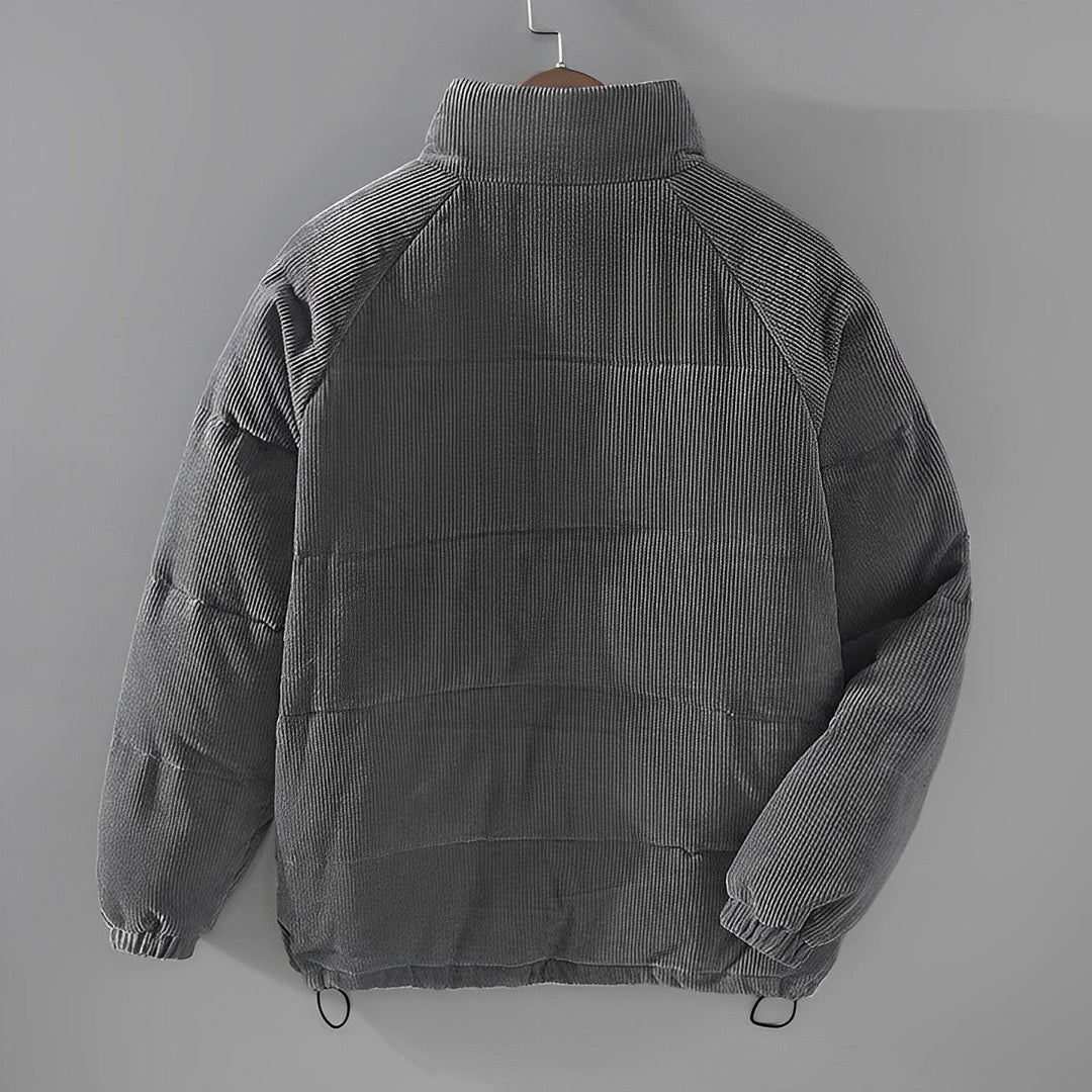 Vinterjacka - Corduroy - Zip-Up - Pufferjacka - Vinterjackor för män
