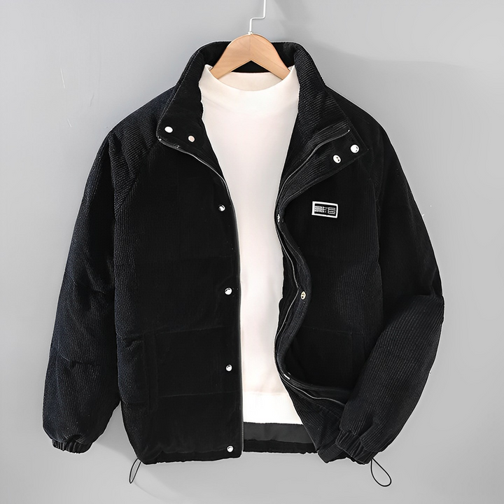 Vinterjacka - Corduroy - Zip-Up - Pufferjacka - Vinterjackor för män