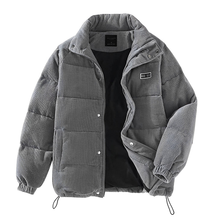 Vinterjacka - Corduroy - Zip-Up - Pufferjacka - Vinterjackor för män