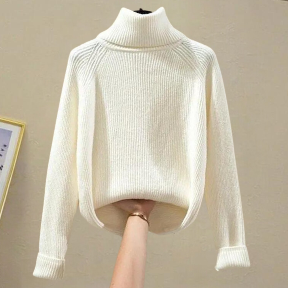 Vinteroutfit - 3-delad - Turtleneck - Ulljacka - Damkläder