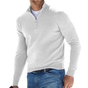 Zip-up tröja för män - Varm och mysig